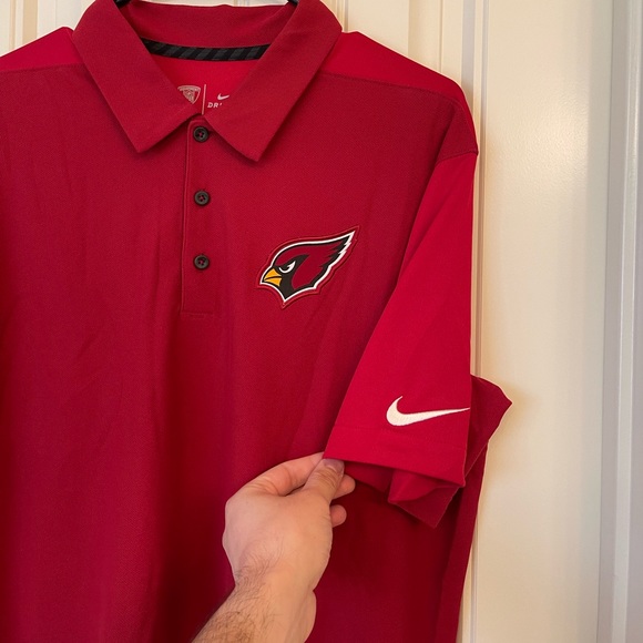 Arizona Cardinals Nike Dri Fit Performance Sideline Polo - Picture 2 of 4